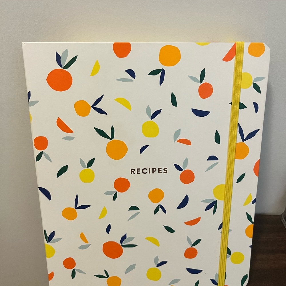 Colorful Recipe Book with Elastic Band